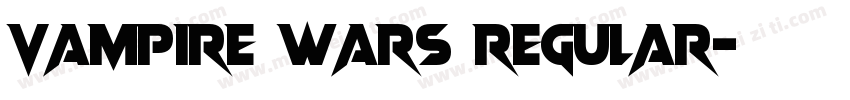 Vampire Wars Regular字体转换